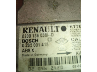 Блок подушек безопасности 8200136038D, 0285001415   Renault Clio II