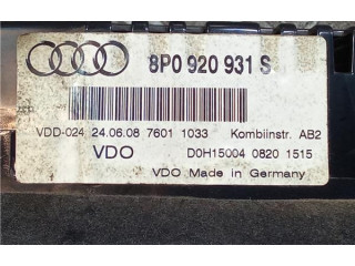 Панель приборов 8P0920931S, 110080390001 Audi A3 S3 8P