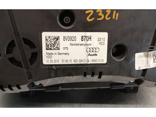 Панель приборов 8V0920870H, 8V0920870H   Audi A3 S3 8V       