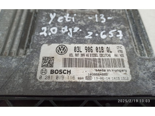 Блок управления двигателя 03L906018QL, 03L907309AG Skoda Yeti (5L)