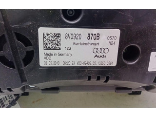 Панель приборов 8V0920870B Audi A3 S3 A3 Sportback 8P