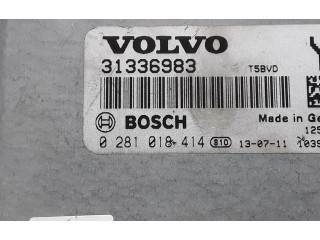 Блок управления двигателя 31336983, 0281018414 Volvo S60