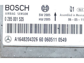 Блок подушек безопасности A1648204326, 0285001535 Mercedes-Benz ML W164