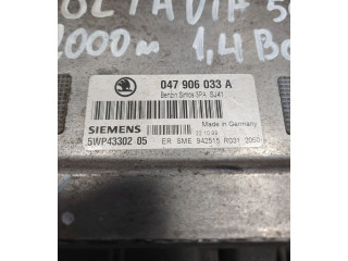 Блок управления двигателя 047906033A, 5WP4330205 Skoda Octavia Mk1 (1U)