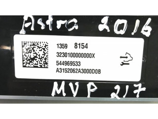 Блок управления климат-контролем 13598154 Opel Astra K
