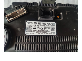 Панель приборов 83A920794G, 0263753039   Audi Q3 F3       