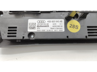 Блок управления климат-контролем 4G0820043BB5PR, 4G0820043AB Audi A6 S6 C7 4G