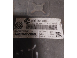 Блок управления двигателя 03G906018, 5WP45500AF   Volkswagen PASSAT B6