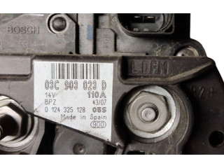 Генератор 03C903023D, 0124325128 Skoda Fabia Mk3 (NJ)