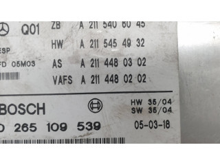 Блок АБС A0054318012, 0265250097   Mercedes-Benz  E W211  2002-2009 года