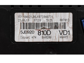 Панель приборов 5J0920810D, 5J0920810D Skoda Fabia Mk2 (5J)