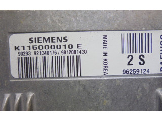 Блок управления двигателем Блок управления 96259124, 96259124   Chevrolet Matiz