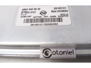 Блок управления двигателя A6645406632, 28183121 SsangYong Actyon