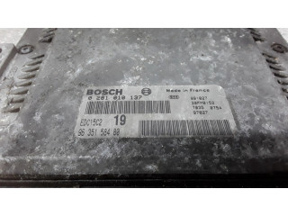 Блок управления двигателя 9635158480, 0281010137 Citroen Xsara