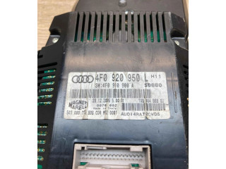 Přístrojová deska Audi A6 S6 C6 4F 2004 4F0920950L, 4F0910900A