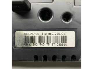 Přístrojová deska Mercedes-Benz C W203 2006 A2035407547, 110080266011