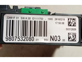 Блок предохранителей 9807532080, 9807532080 Peugeot 2008 I