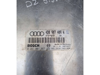 Блок управления двигателя 4D0907409A, 0281001867 Audi A8 S8 D2 4D
