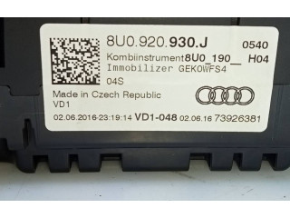 Панель приборов 8U0920930J, E2-A1-37-3 Audi Q3 8U