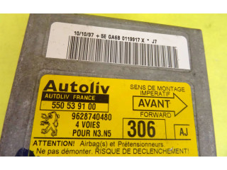 Блок управления надувных подушек 9628740480, 550539100   Peugeot  306   -  года