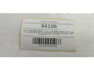 Turbodmychadlo Блок управления двигателем ECU Mrcedes-Benz E W124