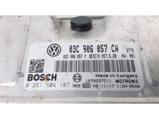 Блок управления двигателя 03C906057CA, 0261S04187   Seat Ibiza IV (6J,6P)