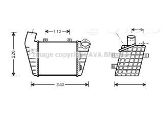 Интеркулер  1H0145805B, 1H0145805B   Volkswagen Golf III 
