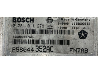 Комплект зажигания 0281011278, 0281011278   Jeep Cherokee III KJ       