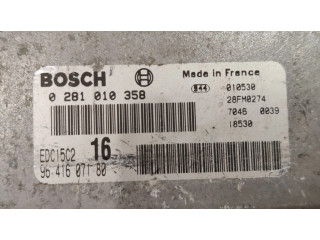 Блок управления двигателем Блок управления 0281010358, 9641607180 Citroen Xsara Picasso