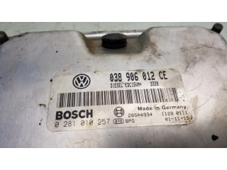 Блок управления двигателя 038906012CE, 0281010257 Skoda Fabia Mk1 (6Y)