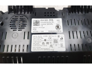 Панель приборов 654920310, 654920310   Skoda Fabia Mk4 (6VA)       