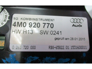 Přístrojová deska Audi Q7 4M 2015 4M0920770, 4M0920770