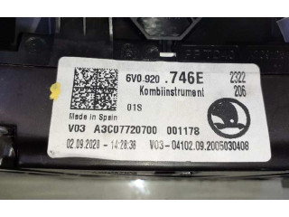 Спидометр (приборный щиток) 6V0920746E, A3C07720700   Skoda Fabia Mk3 (NJ)   