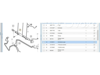 Топливная рампа 0445215023, 30757146   Volvo XC90   для двигателя D 5244 T4