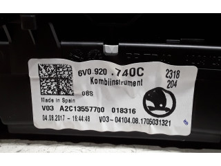 Панель приборов 6V0920740C Skoda Fabia Mk3 (NJ)