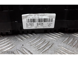 Панель приборов 5L0920940K   Skoda Yeti (5L)       