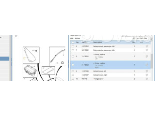 Подушка безопасности в сиденье 31332438, 31418252 Volvo S80