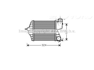 Интеркулер 46831804, 21603519 Fiat Idea