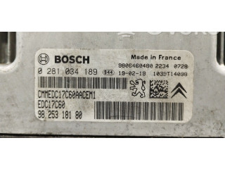 Блок управления двигателя 9825318180, 0281034189 Peugeot Partner III