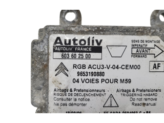 Блок подушек безопасности 9653190880, 603602500 Citroen Berlingo