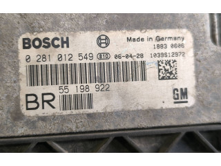 Řídící jednotka 0281012549, 55198922 Opel Zafira B 2008