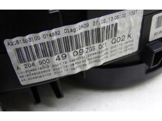 Přístrojová deska  Mercedes-Benz C W204 2013 A2049004909  