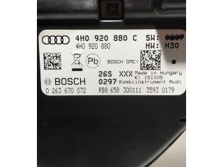 Přístrojová deska Audi A8 S8 D4 4H 2011 4H0920880C, 4H0920880