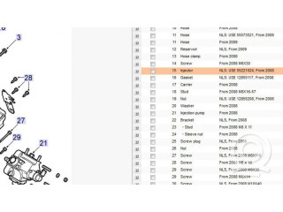 Форсунка 0445110299, 55221024 Saab 9-3 Ver2 для дизельного двигателя Z 19 DTR 1.9