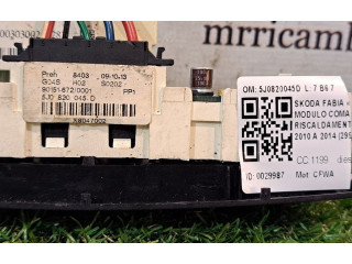 Блок управления климат-контролем 5J0820045D, 5J0820045D   Skoda Fabia Mk2 (5J)