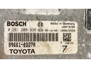 Řídící jednotka 896610D270, 0261208936 Toyota Yaris 2007