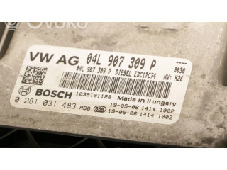 Блок управления двигателя 04l907309p, 0281031483   Volkswagen Tiguan
