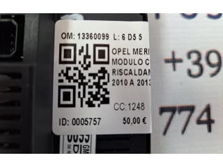 Блок управления климат-контролем 13360099, 13360099   Opel Meriva B