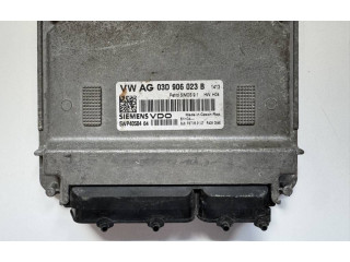 Блок управления двигателя 03D906023B, 5WP4050404 Skoda Fabia Mk2 (5J)