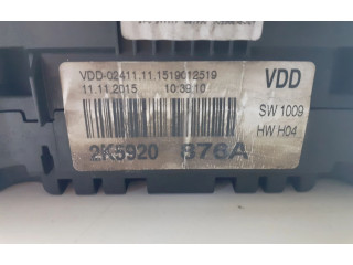 Přístrojová deska Volkswagen Caddy 2014 2K5920876A